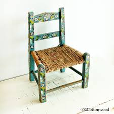 vintage chair kids chair childs chair kiddie chair wood tole painting rattan wicker light blue vintage chairs wood chair old wooden chairs