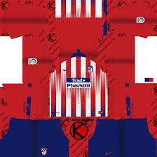 Upload & discover png files without a hitch! Atletico Madrid 2018 19 Kit Dream League Soccer Kits Kuchalana