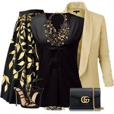 Black And Gold Clothes Designer Clothes Shoes Bags For Women Ssense Black And Gold Outfit Fashion Gold Outfit