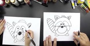 All you will need is a pencil, an eraser, and a sheet of paper. How To Draw A Raccoon Cartoon Art For Kids Hub