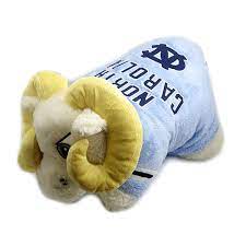 North Carolina Tar Heels Rameses Mascot Pillow Pet Animal Pillows Unc Tarheels Tar Heels