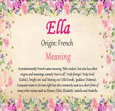 Ella Name Meaning In 2020 Names With Meaning Meaning Of Your Name Meant To Be
