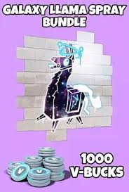 You want the glow skin? Buy Fortnite Galaxy Llama Spray 1000 V Bucks Epic Games Cd Key