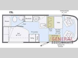 Used 2015 Itasca Viva 23l Motor Home Class C Rv Floor Plans Winnebago Floor Plans