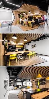 This New Office Interior Uses Wood And Black Frames To Clearly Define Spaces Office Designs Ideas Hom Office Interior Design Office Interiors Office Design