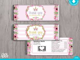 Halloween candy has been filling supermarket shelves for a few weeks now. Unicorn Baby Shower Print Yourself Candy Bar Wrappers Etsy