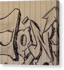 In other words, his favorite word. Oh My Gosh I Swear Graffiti Lettering Canvas Print Canvas Art By Julia Campbell