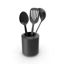 At its most basic, cooking refers the ways in which food is transformed by applying heat. Black Kitchen Utensils Png Images Psds For Download Pixelsquid S111635186