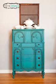 A Peacock Blue Beauty Distressed Furniture Diy Painted Furniture Colors Colorful Furniture