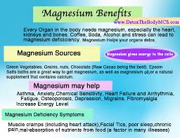 Magnesium Benefits Chart Detox Your Body Mind