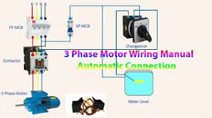 Rangkaian star delta listrik dinamis. 3 Phase Motor Wiring Manual Automatic Connection Motor Manual Motor Automatic Youtube