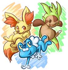 Gen 6 Starters by Ryunwoofie -- Fur Affinity [dot] net
