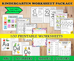 When children study grammar, one of the most basic lessons they learn involves the parts of speech. Printable Kindergarten Worksheets Alphabet Tracing Preschool Etsy