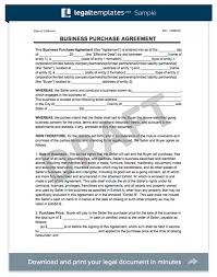 Create a Business Purchase Agreement | Legal Templates