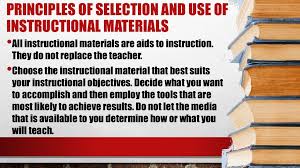 Slide 15 Of 27 Of Guiding Principles In The Selection And Use Of Instructional Materials Instruction Principles The Selection