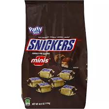 Calories, fat, protein, and carbohydrate values for for snickers mini and other related foods. Snickers Candy Bars Minis Party Size Shop Service Food Market