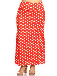 Moa Collection Womens Plus Size Casual Polka Dot
