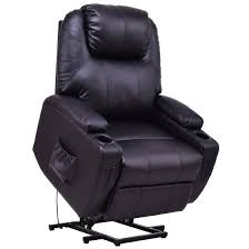 Costway Electric Power Lift Chair Recliner Pu Leather Padded Seat W Remote Walmart Com Lift Chair Recliners Lift Chairs Chair
