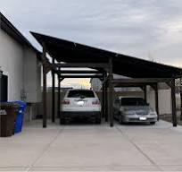 Open solar carport
