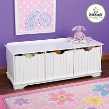 Diy bank selber bauen industrial touch furs schlafzimmer. Sitzbank Mit Stauraum Weiss Kidkraft Mytoys