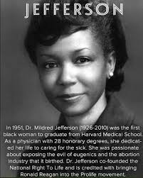 Dr Mildred Fay Jefferson (1927-2010)