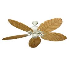 Leaf ceiling fan blades are one of the unique fans in the market because of their shapes. Gulf Coast Raindance 100 Series 58 Wood Leaf Ceiling Fan Outdoor Rated Antique White