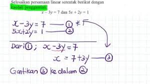 200518 Math T1 Latih Diri 6 3b Selesaikan Persamaan Linear Youtube