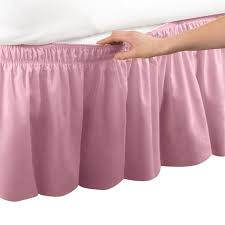 Check various bed skirts and the latest prices online in priceprice.com. Wrap Around Bed Skirt Easy Fit Elastic Dust Ruffle Queen King Rose Walmart Com Walmart Com