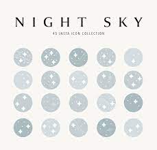 Night Sky 45 Instagram Highlight Icon Collection Etsy Instagram Highlight Icons Night Skies Icon Collection