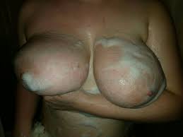 My sexy wifes 38DD tits all soaped up! Any couples or ladies wanna chat?  Porn Pic - EPORNER