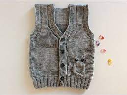 1 Yasa Kadar Erkek Bebeklere Baykuslu Yelek Yapimi Nazarca Com Baby Knitting Patterns Yelek Bebek Yelek