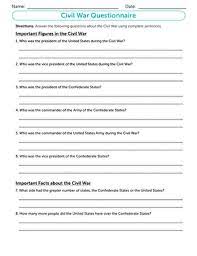 Read on for some hilarious trivia questions that will make your brain and your funny bone work overtime. Civil War Quiz Worksheet Education Com