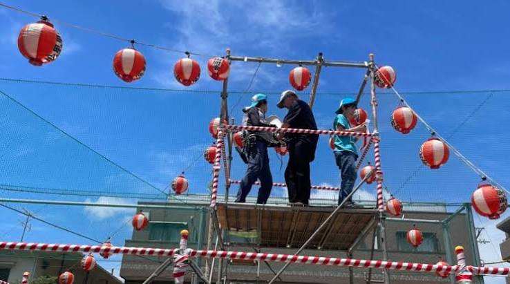 砧町町会納涼夏祭りの屋台