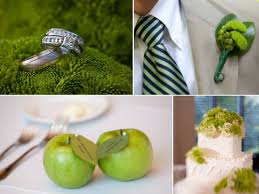 Cocktail hour usually follows the ceremony and. Outdoor Garden Wedding With A Crisp Green Apple Theme Green Wedding Decorations Apple Theme Wedding Set Up