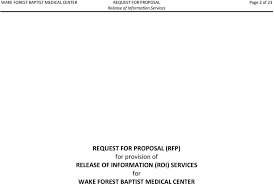 Request For Proposal Rfp Pdf