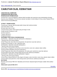 Contoh surat wali dan pengesahan kematian ibubapa 16. Surat Kematian In English