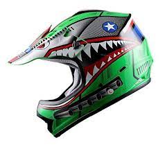 Wow Youth Kids Motocross Bmx Mx Atv Dirt Bike Helmet Shark Green For Price And Product Info Go To Https Caraccesso Dirt Bike Helmets Dirt Bike Bike Helmet