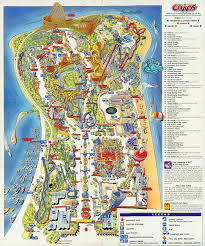 1997 Cedar Point Map Cedar Point Map Roller Coaster