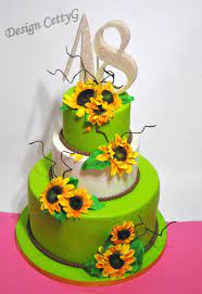 Le Torte Decorate Di Cettyg 8 Compleanno Girasoli Torte Di Compleanno Girasole Torte Decorazioni Torte Compleanno