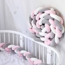 Orgu besik koruyucu yapimi 16 mimuu com. 300cm Bebek Yatagi Dort Kat Dugum El Yapimi Uzun Dugumlu Orgu Tampon Dokuma Pelus Bebek Besik Bebek Dugum Yastik Odasi Koruyucu Dekor Yatak Pedleri Aliexpress