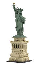 Lego statue of liberty face. I Never Really Liked The Face On The 21042 Statue Of Liberty So I Made My Own And Made A Decal For It Digitallego
