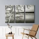 Ebern Designs Adirondack Reflections Framed On Canvas 3 Pieces ...