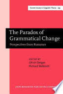 Language change as a result of language contact is studied in many different ways using a number of different methodologies. The Paradox Of Grammatical Change Perspectives From Romance Google Books