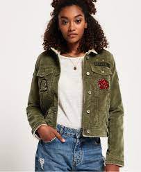 Black Cord Borg Jacket Womens Therugbycatalog Com