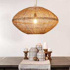 Natural Woven Oblong Pendant Lamp Includes Energy Efficient Light Bulb Project 62 Energy Efficient Light Bulbs Large Pendant Lamp Bedroom Ceiling Light