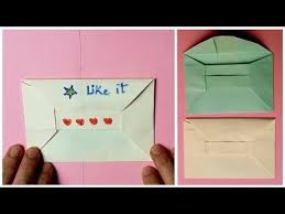 اعمال يدوية بالورق كيف تصنع ظرف رسائل بالورق Make Paper Envelope Paper Envelopes How To Make Paper Paper