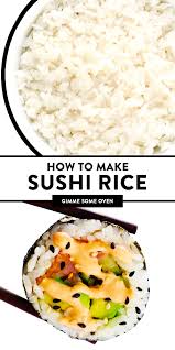 Sushi Rice Recipe Gimme Some Oven Recipe In 2020 Sushi Rice Recipes Sushi Rice Recipes