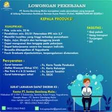 Lowongankerja15.com, lowongan kerja pt bintang sukses energi tahun 2020. Lowongan Kerja Pt Sentra Gemilang Mulia Fakultas Peternakan Ugm
