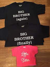 Maybe you would like to learn more about one of these? Custom Sibling Shirts Great For Announcement Www Facebook Com Mammothgfxdetroit Is My Fan Page Baby Shower Shirts Baby Girl Announcement Sibling Outfits