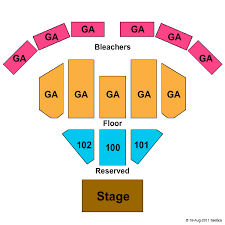 Seneca Allegany Casino Events Center Seating Chart Online